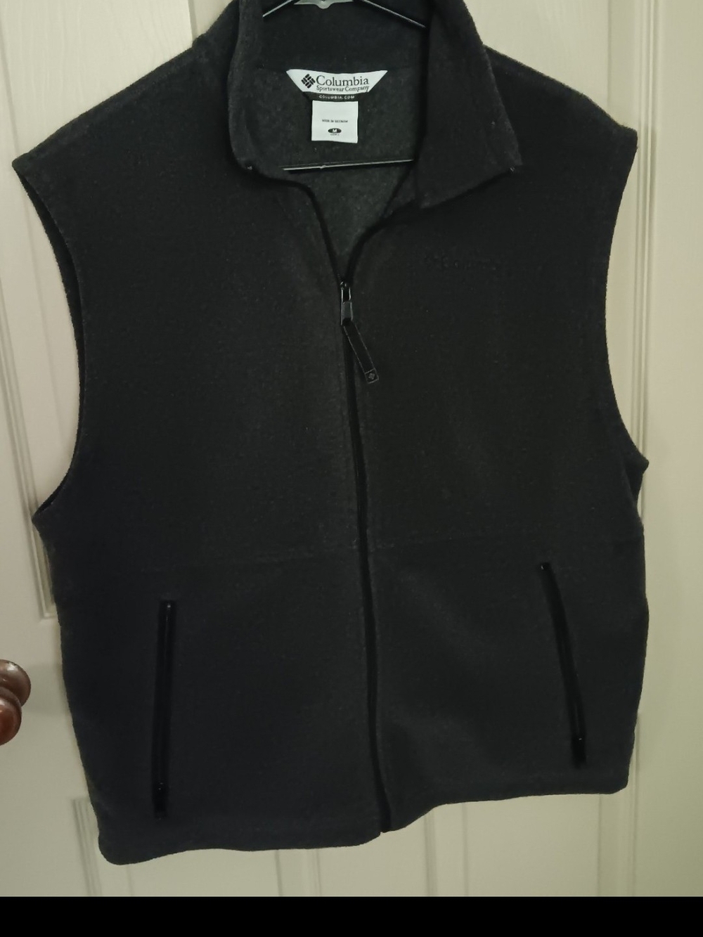 Columbia Black Men's Full-Zip Fleece Vest
